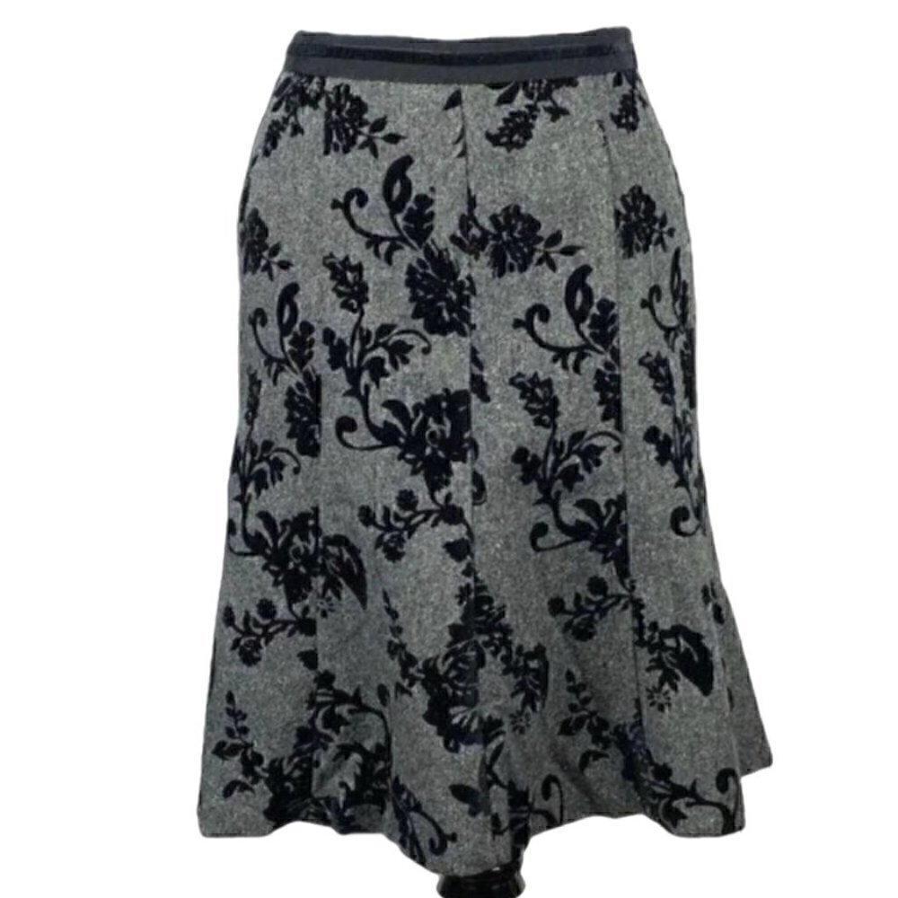 Ann Taylor petite skirt 00P velvet wool blend